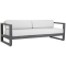 Sunset West Redondo Sofa in Slate | Cast Silver Sunbrella