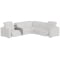 Flexsteel Aurora Straight Console in Ash Leather Finish