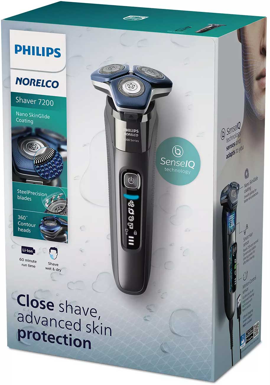 Front View Image of W-D Electric Shaver Packaging