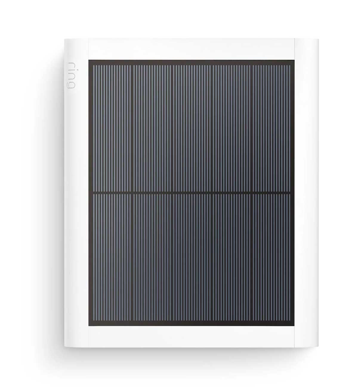 Front View Image of White Solar Panel