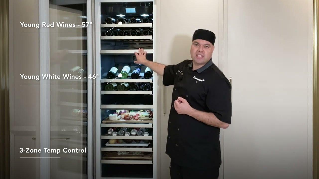 Watch Three Independent Temperature Zones | 24-inch Thermador Wine Column