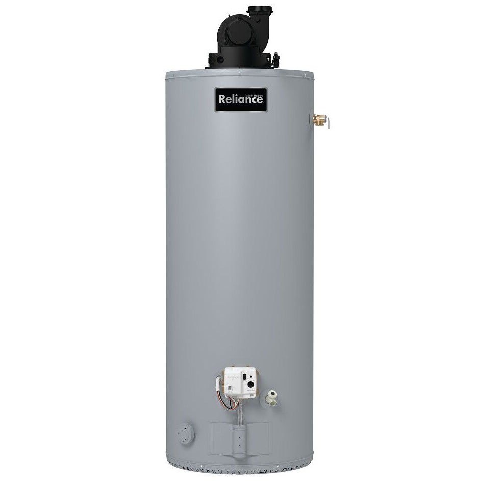 Front View of 75-Gallon Water Heater