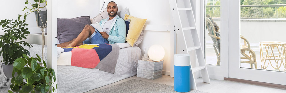 Person using Air Purifier