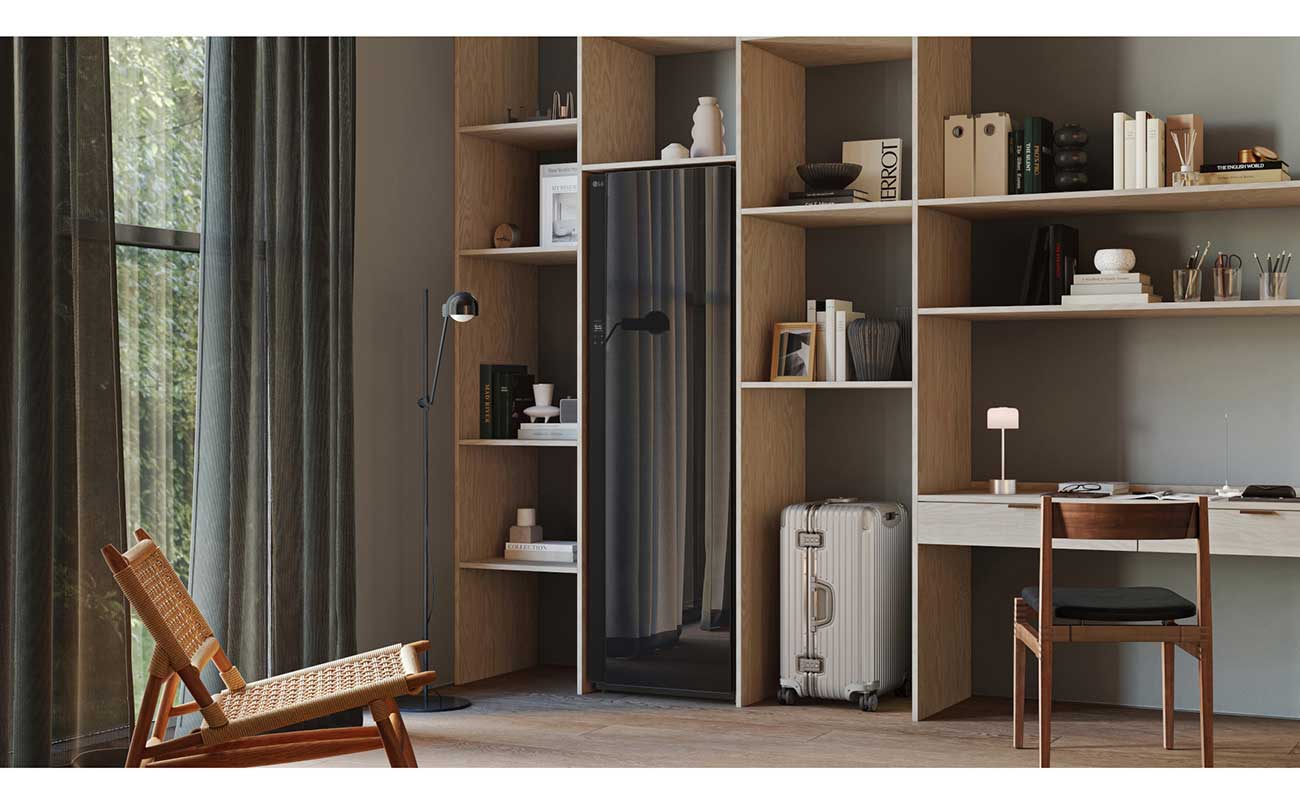 LG Styler Smart Steam Closet in Home Setting Detail 2