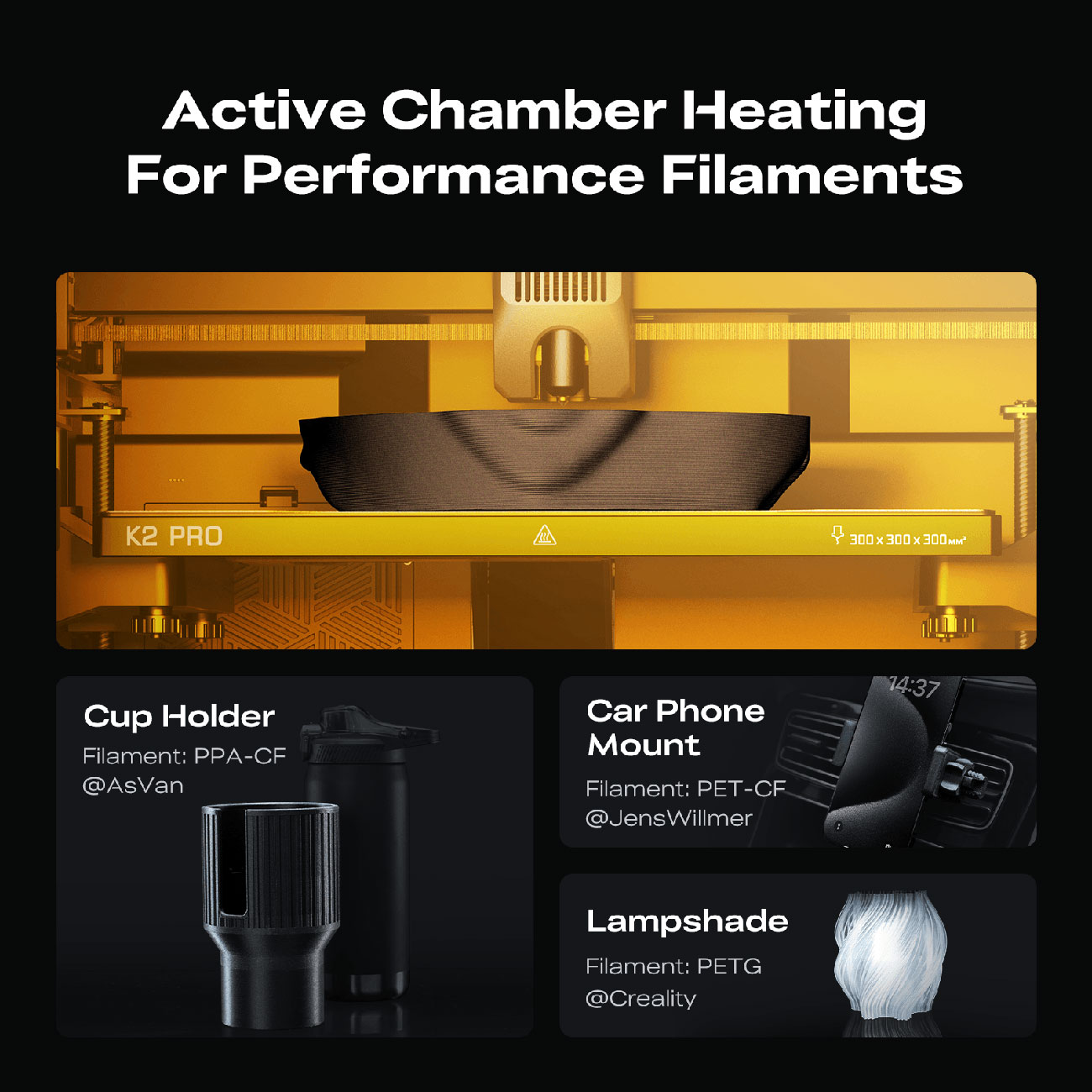 Infographic View of Creality 3D Printer Chamber