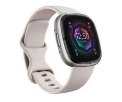 Fitbit Sense 2 Soft Gold Aluminum Blue Mist Strap Advanced Health & Fitness Smartwatch, 24mm - FB521GLBM-US