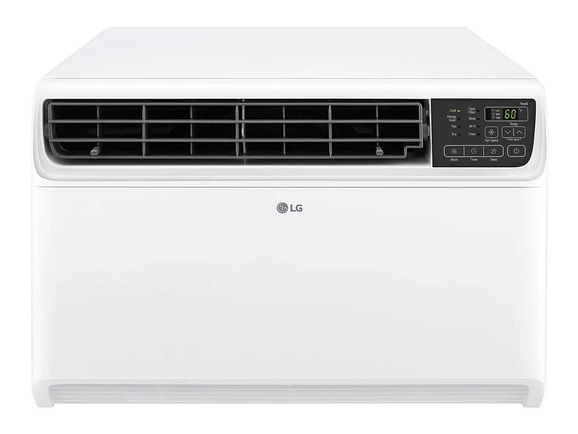 Front View of LG Air Conditioner in White