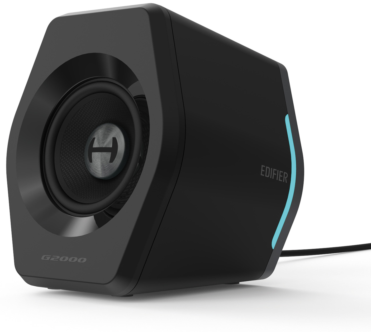 Dynamic right view of a singular speaker