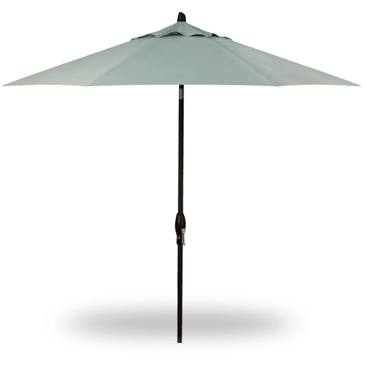 9 auto tilt sunbrella patio umbrella Treasure Garden 9' with Fabric Bronze / Henna the durable Sunbrella fabric canopy blocks out 98% of the suns UV rays while repelling water and resisting mildew and fading California Umbrella Market Patio Umbrella