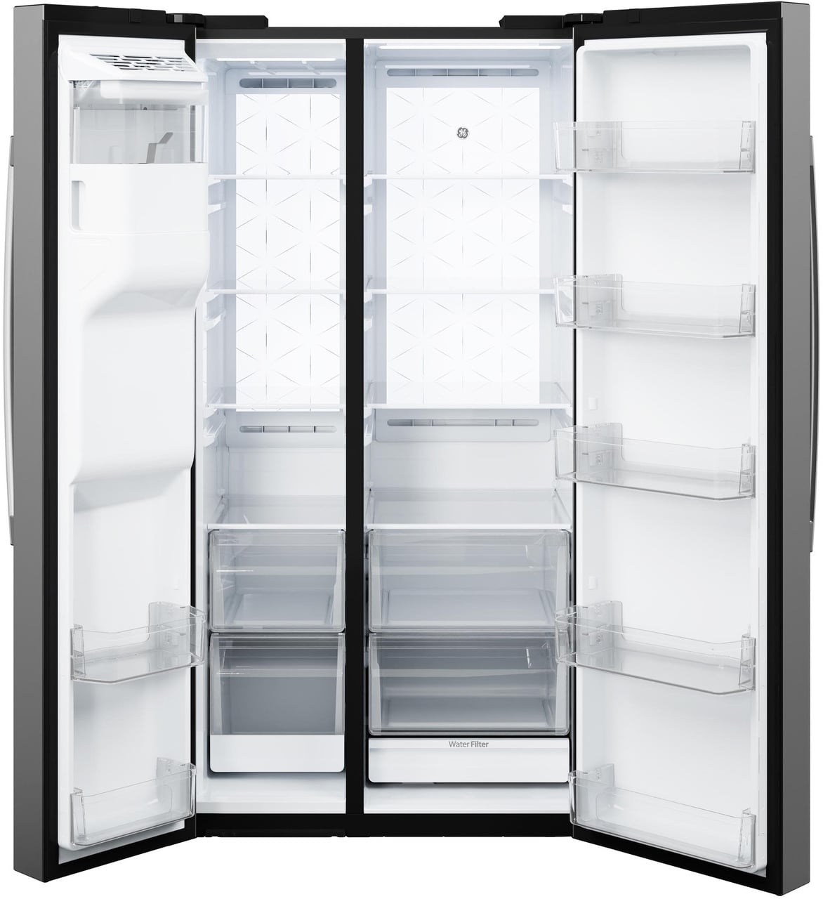 GE - GZS24PYYFS - Side-by-Side Refrigerators
