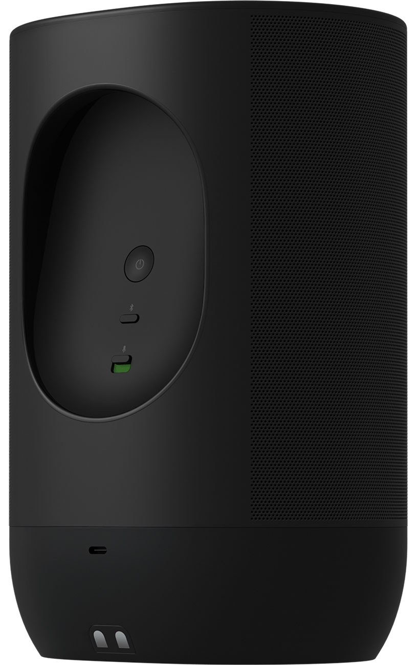 Dynamic back view of the speaker