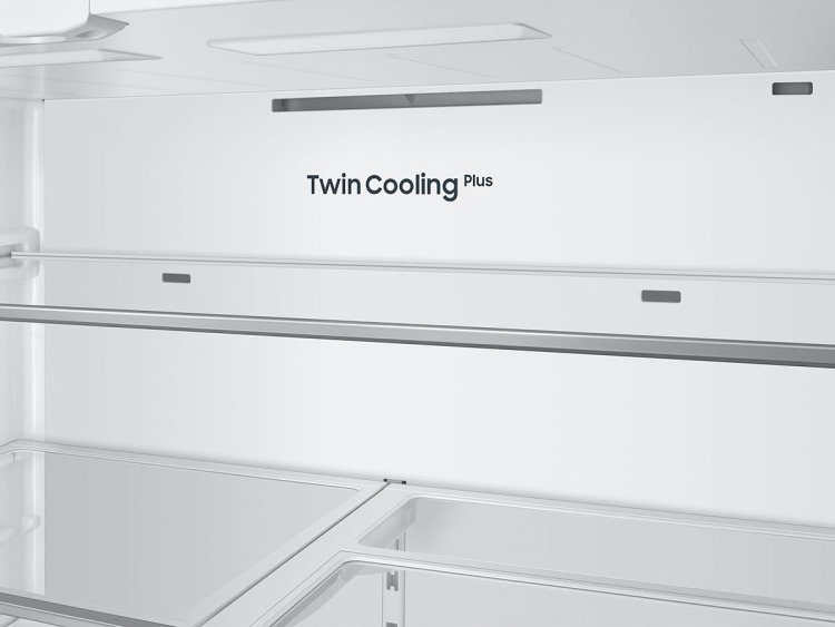 Large image of Samsung Bespoke 24 Cu. Ft. 3-Door French Door Refrigerator 36-Inch Wide ADA in Stainless Steel