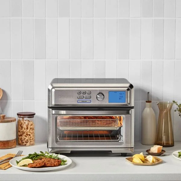 Cuisinart Digital Air Fryer on a kitchen countertop baking snacks