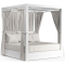 Sunset West Newport Resort King Daybed in Satin White | Frost Satin Sunbrella