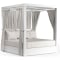 Sunset West Newport Resort King Daybed in Satin White | Frost Satin Sunbrella