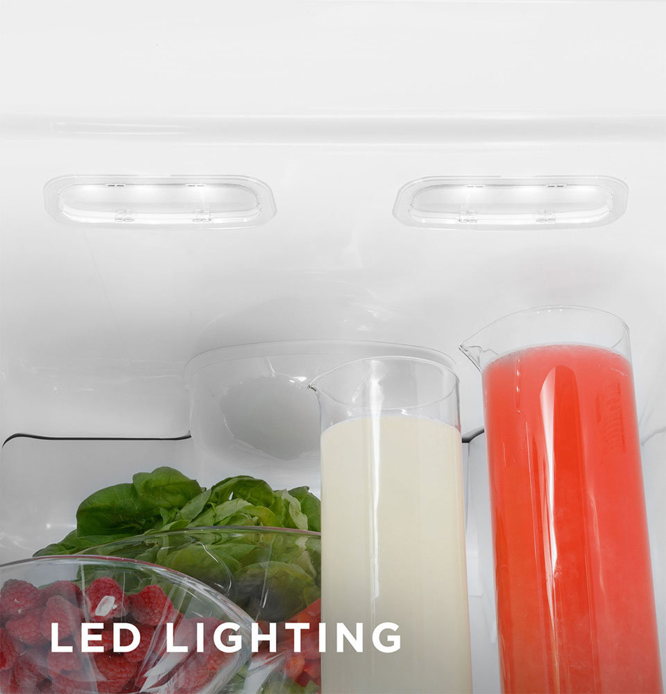 Front view of lighting with text "LED LIGHTING"