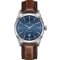 Hamilton American Classic Spirit Of Liberty Auto Blue Dial Brown Leather Watch, 42mm