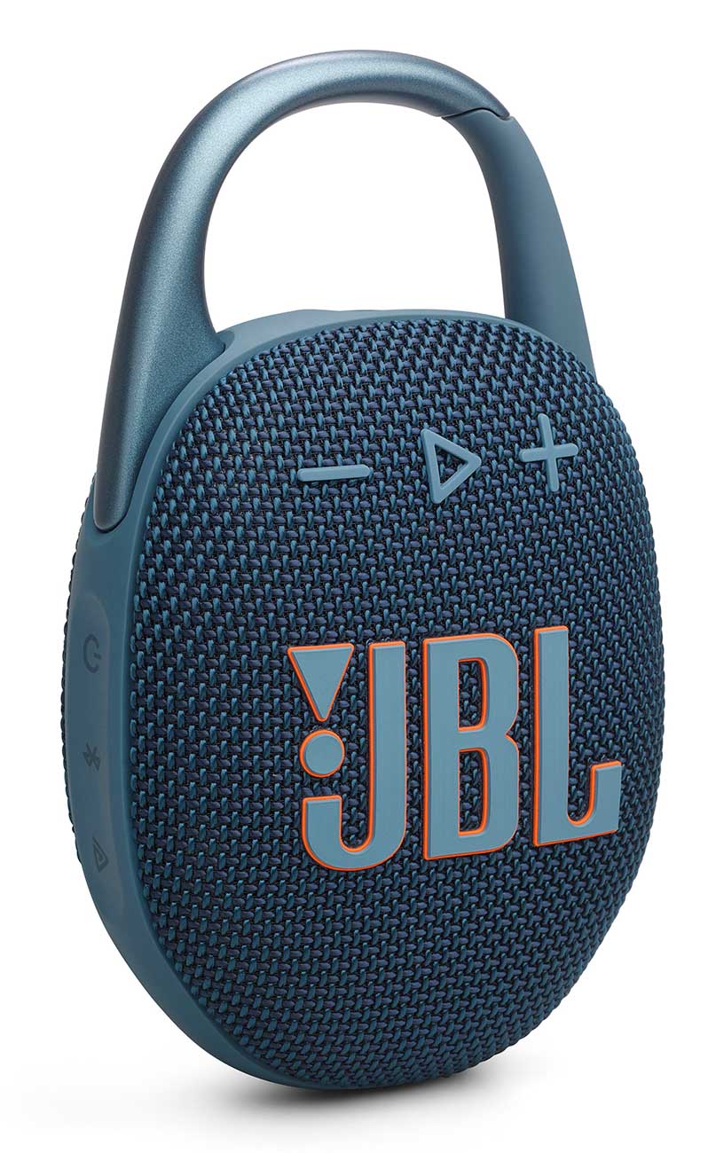 Front Right view Portable Clip 5 Speaker