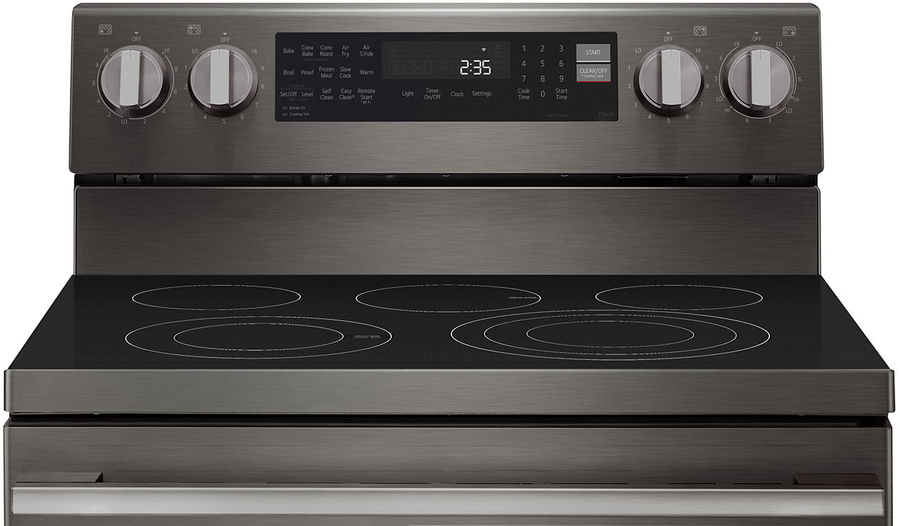 Top View of LG Electric Range
