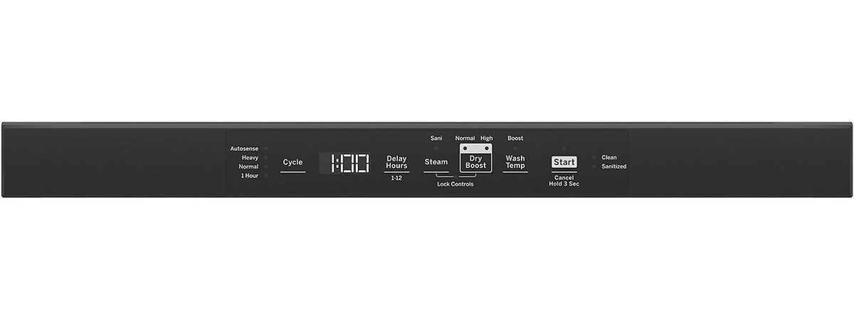 Door Top Control for a Stainless Steel GE Dishwasher