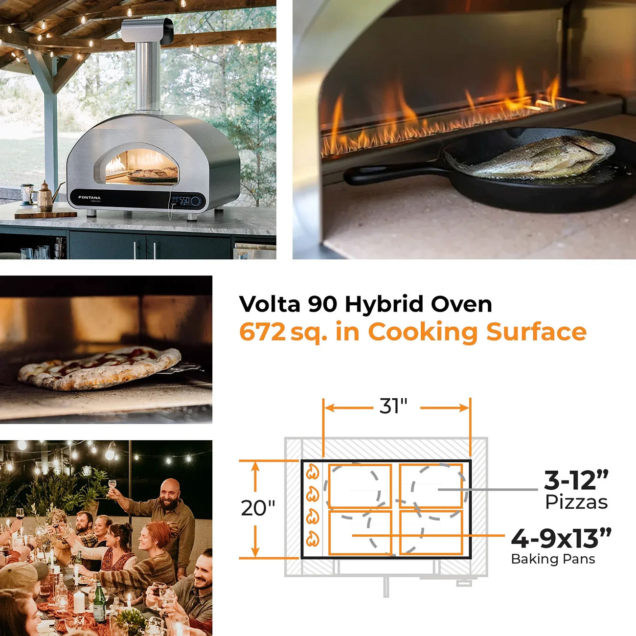 Feature View of Oven Size