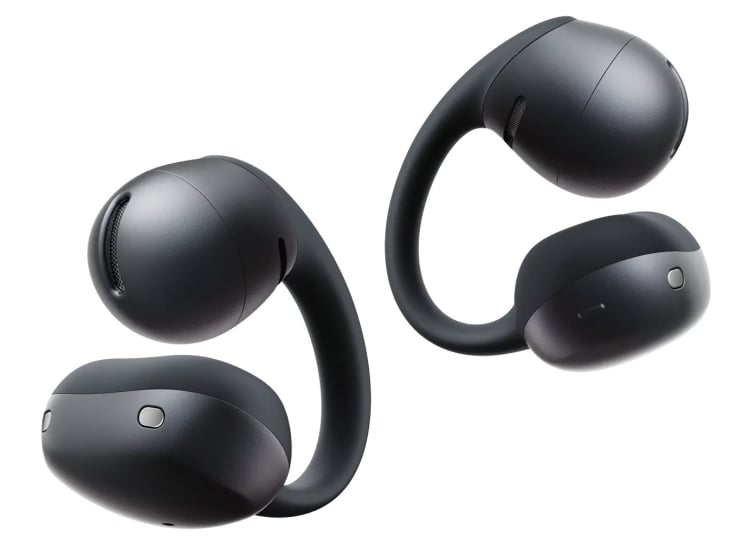 Shokz OpenDots Air Open-Ear Wireless Earbuds in Black | Abt