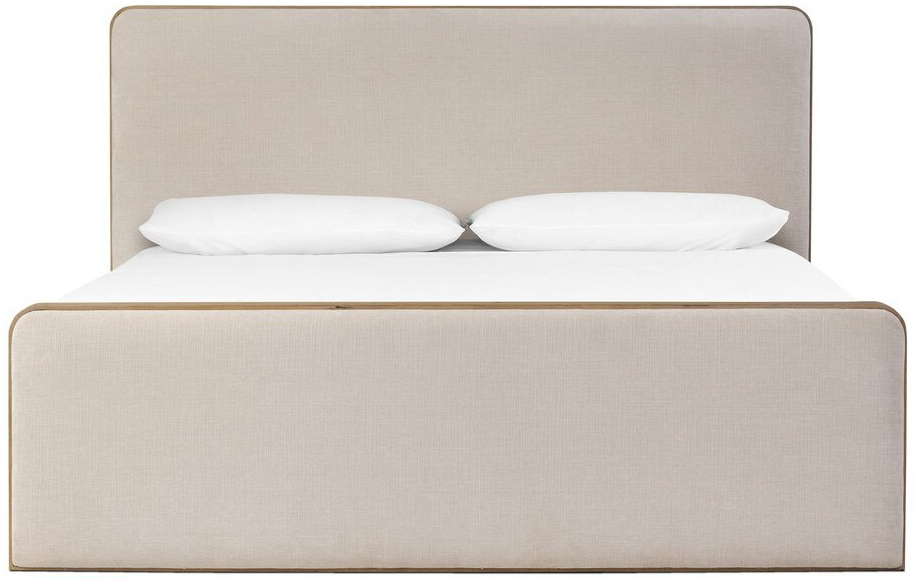 Alternate view of Four Hands Pierce Bed - Queen - in Holland Sand&amp;#xA0;Fabric - 249200-001