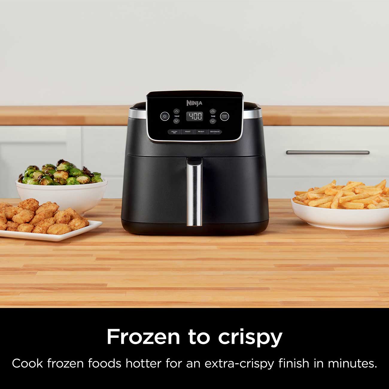 Ninja Air Fryer Pro 4-in-1 Frozen to Cooked Detail
