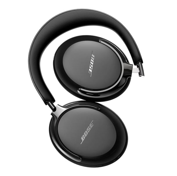 Top View of Bose Noise Cancelling Headphones Folded