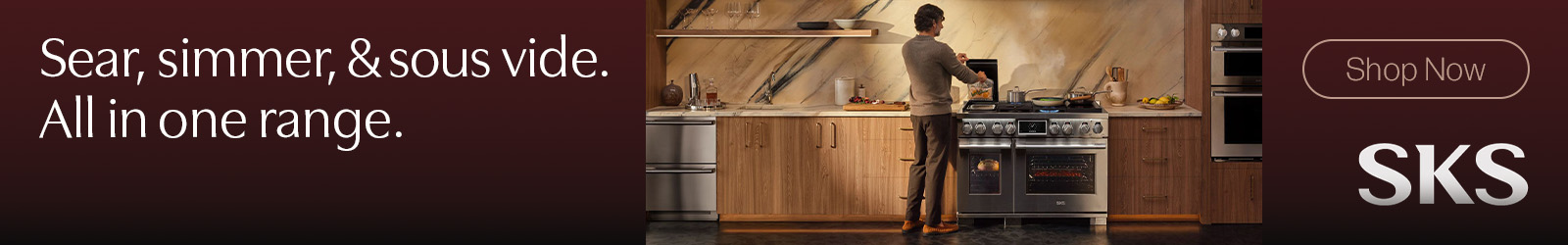 Sear, simmer, & sous vide. All in one range.