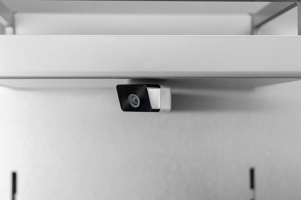 Close-up of built-in camera.