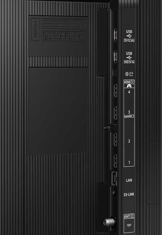 Close Up View Of The TV Ports