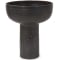 Howard Elliott Ryman Ceramic Tall Bowl in Dark Graphite Grey Finish