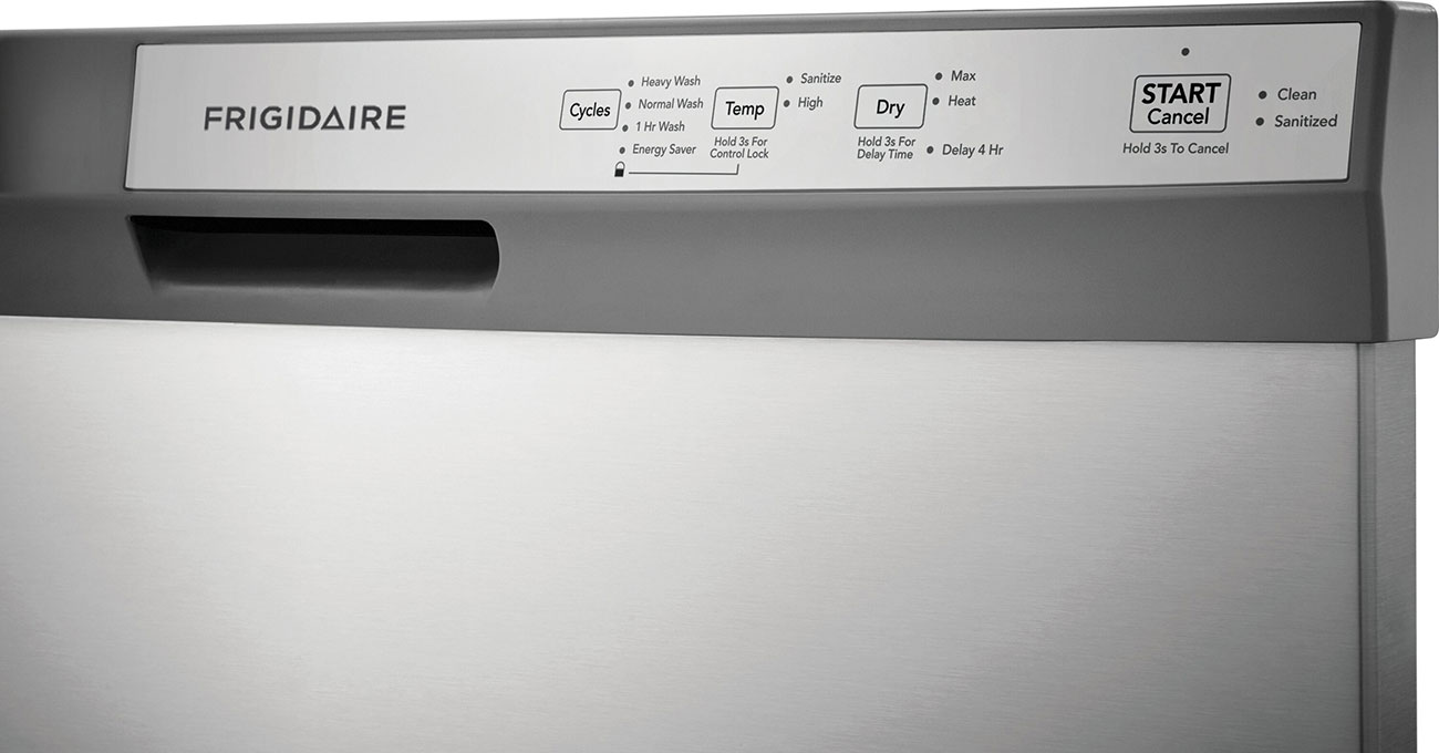 Console View of Dishwasher 