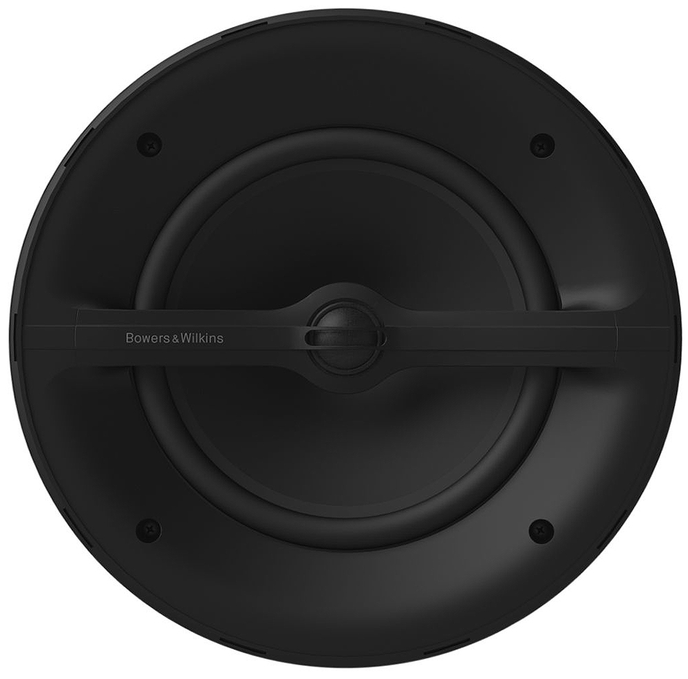 Front view of B&W loudspeaker.