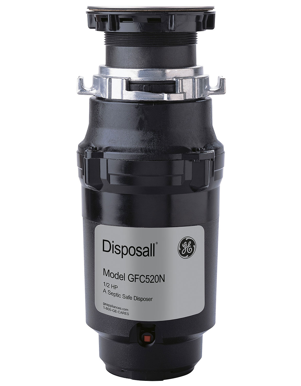 GE Black 1/2 HP Continuous NonCorded Garbage Disposer Abt