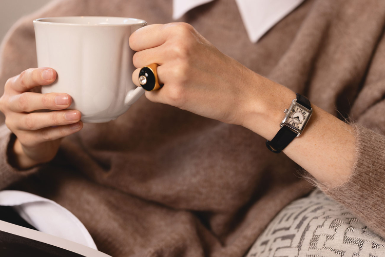 Bracelet Montre Frédérique Constant Crocodile Noir 21 Mm Avec Boucle - Occasion - Réf. 72418