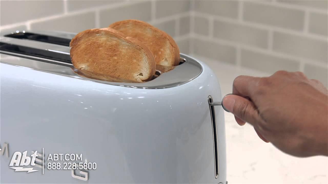 Watch Smeg 50s Retro Style Aesthetic 4 Slice Toaster TSF02 - Overview