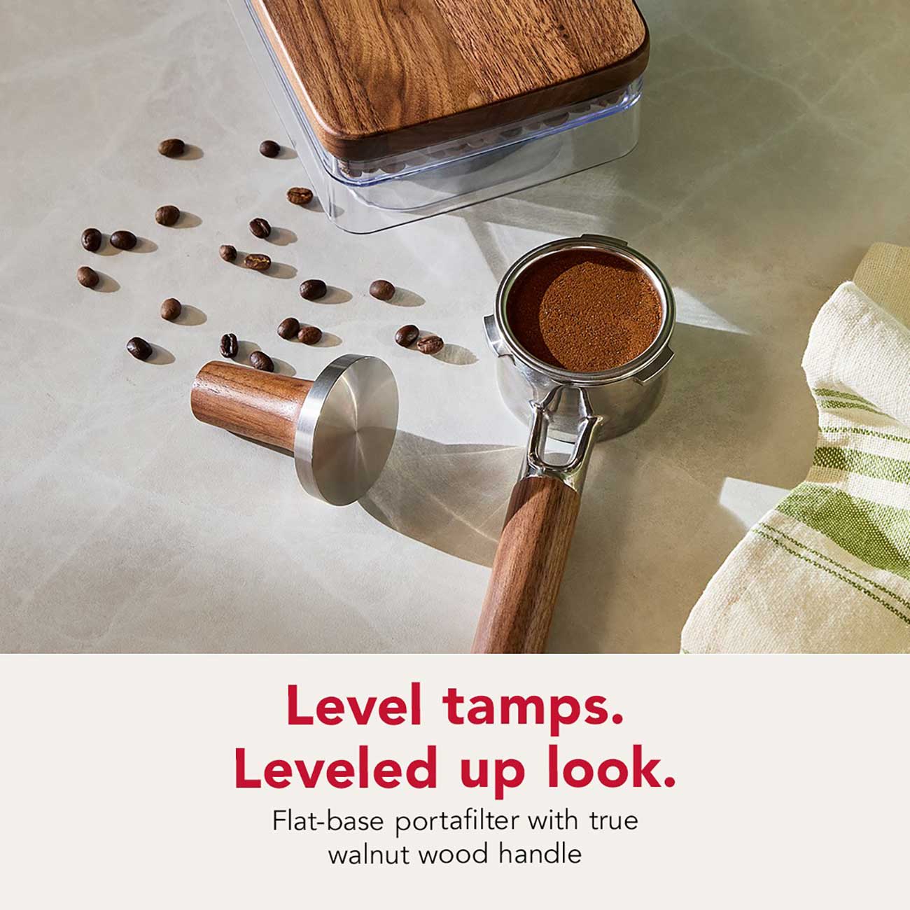 KitchenAid Semi Automatic Espresso Machine Tamper Detail
