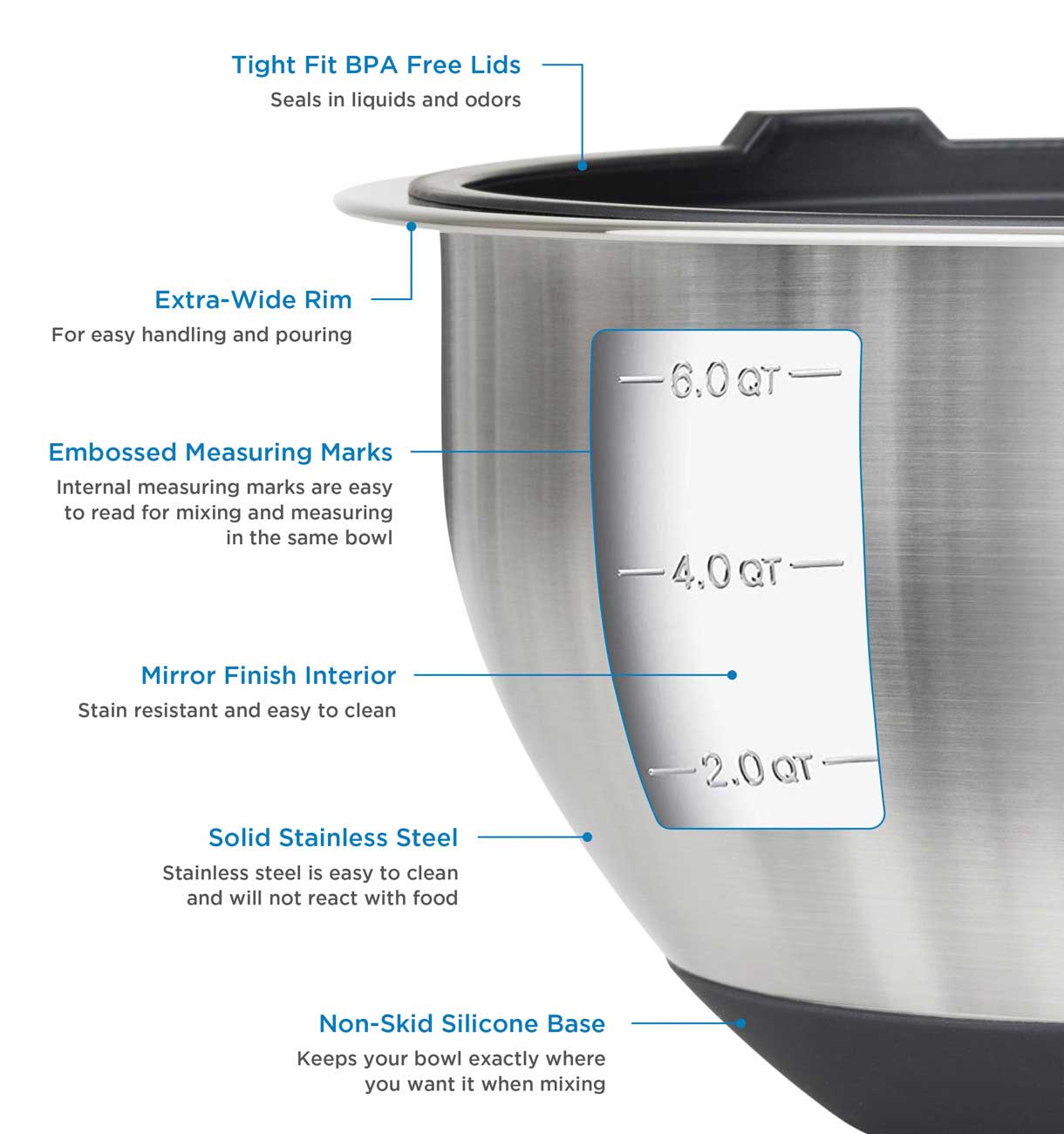 Viking - 400159990BLC1 - Mixing Bowls