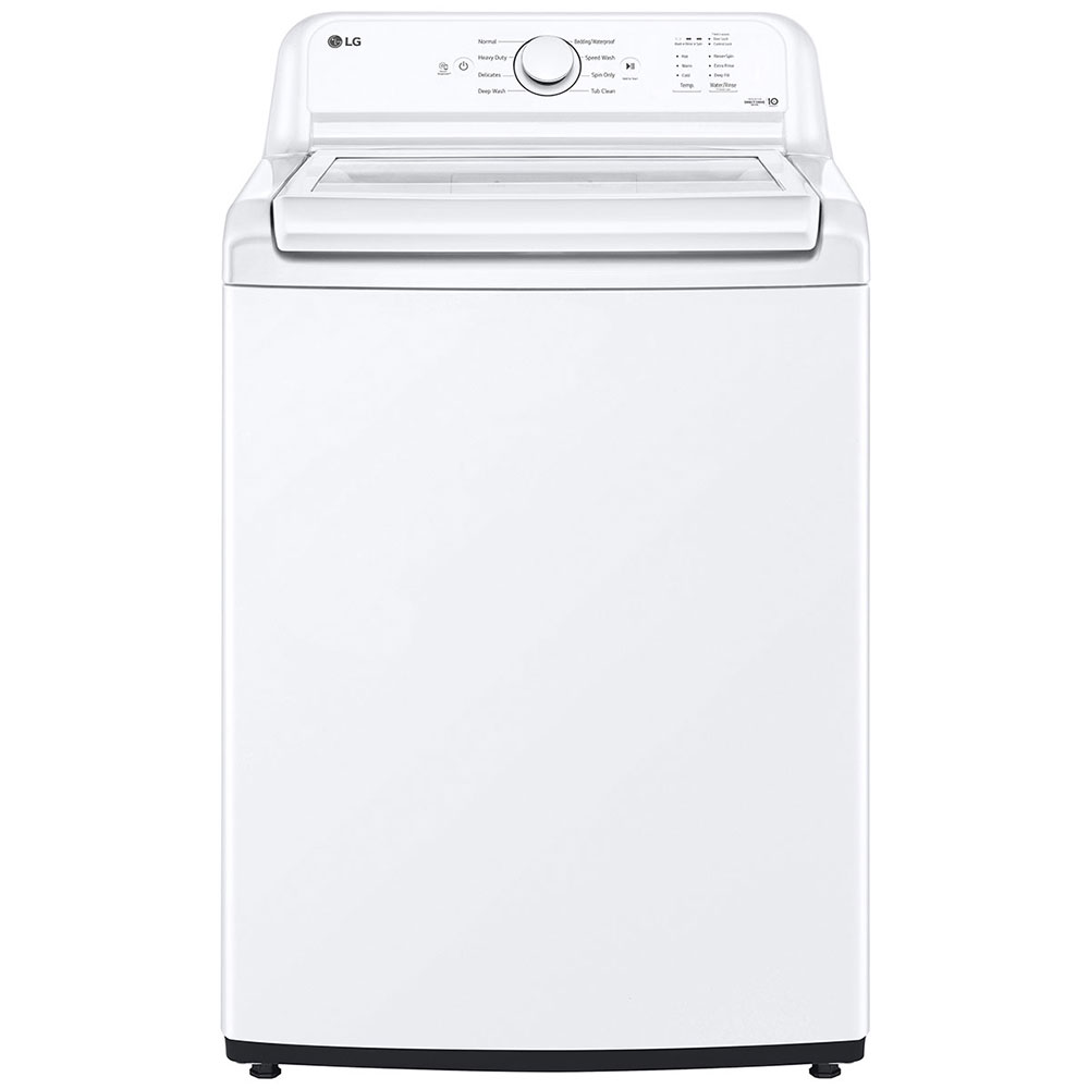 Front of washer in White