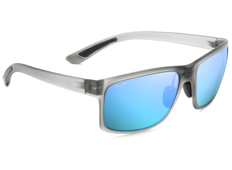 Maui Jim Pokowai Arch Polarized Rectangular Sunglasses, Translucent Grey Frames, 58mm - B439-11M