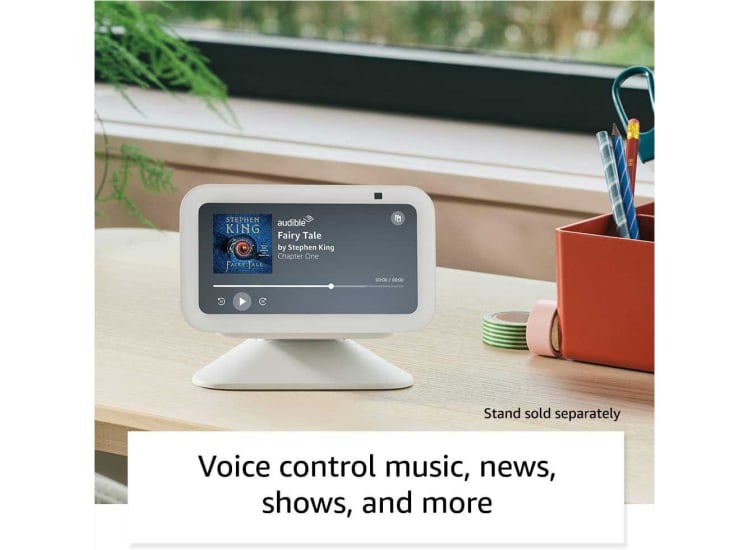 Amazon Echo Show 5 Smart Display with Alexa in Glacier White (3rd Gen) (2023) - B09B2QTGFY