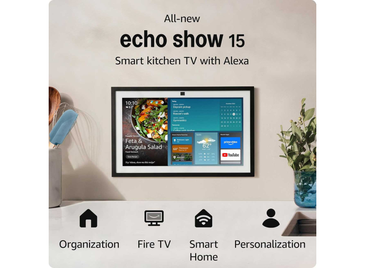 Amazon Echo Show 15 Smart Display with Alexa and Fire TV Built-in (2024) - B0C5DPSW5Y
