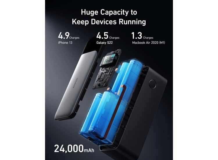 Anker 737 Power Bank (PowerCore 24K) A1289011 Abt