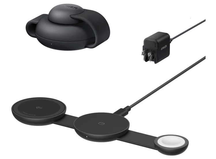 Anker MagGo 3-in-1 Wireless Charging Station – Qi2 Certified, 15W MagSafe Stand