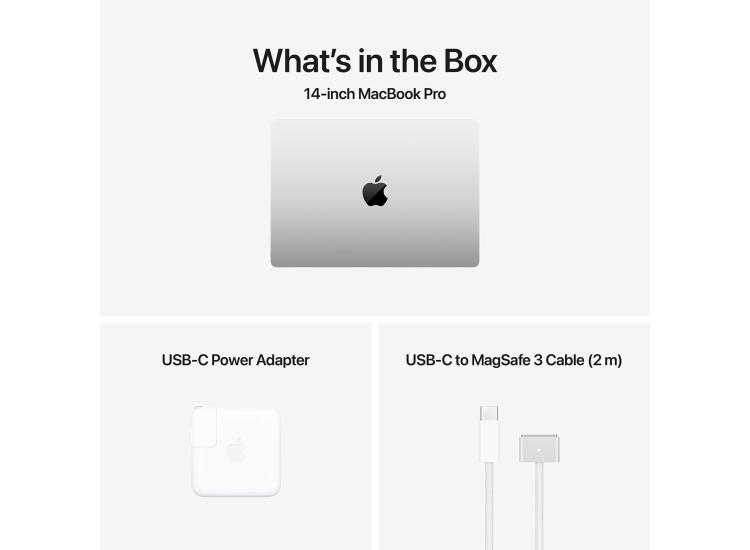 Apple MacBook Pro Laptop 14.2-inch Apple M4 Pro Chip 12-Core 24GB Unified RAM 512GB SSD, 16-Core GPU in Silver (Late 2024) - MX2E3LL/A