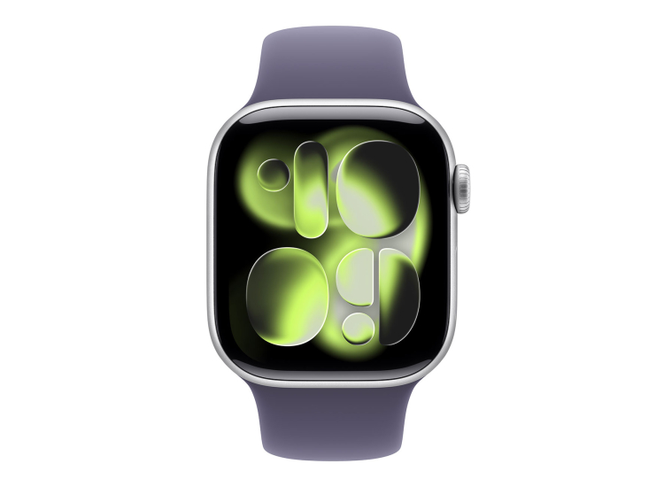 Apple Watch 11 GPS 42mm Silver Case S M Purple Fog Band MEU64LW A apple-watch-11-gps-42mm-silver-case-s-m-purple-fog-band-meu64lw-a