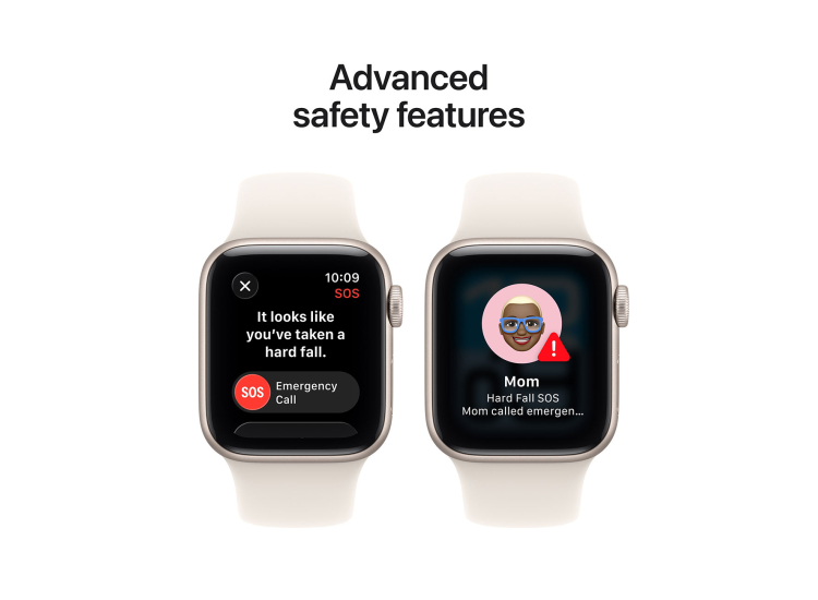 Apple Watch SE 3 GPS & Cell 40mm Starlight Aluminum Case with S/M Starlight Sport Band - MEP64LW/A