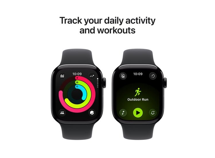 Apple Watch Series 11 GPS 42mm Black With M/L Black Band MEQU4LW/A